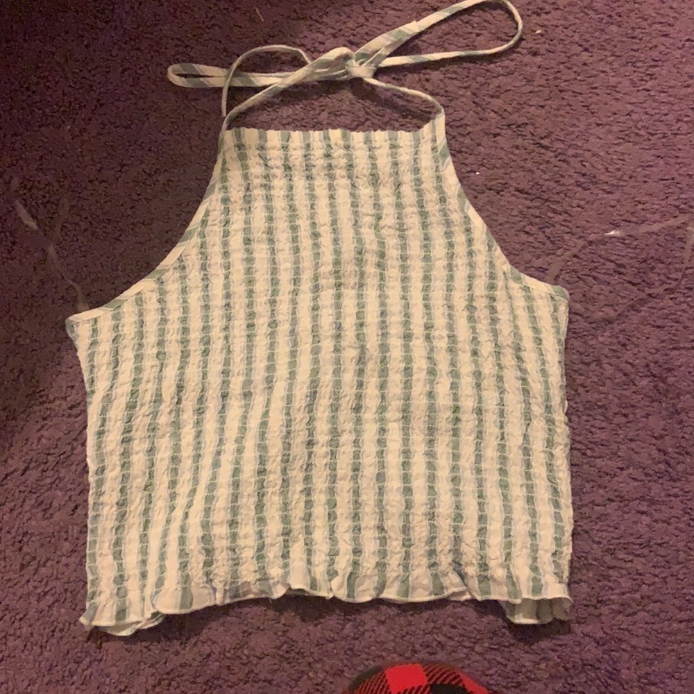 American Eagle High Neck Crop Top